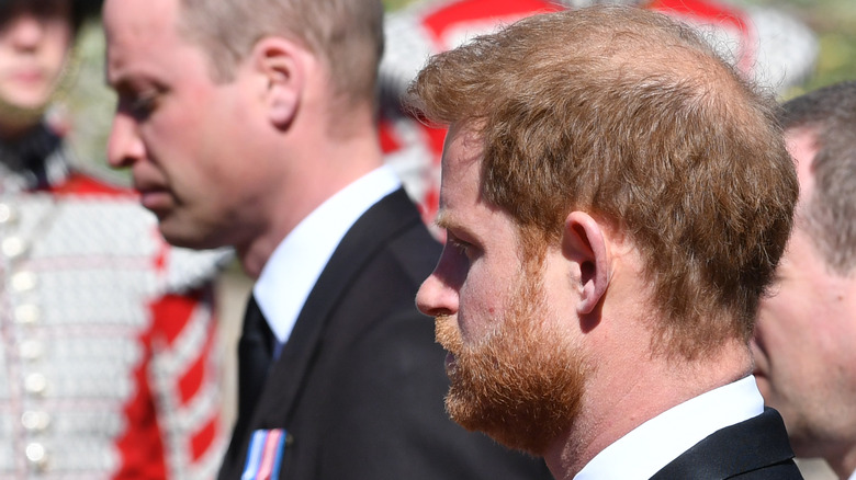 William and Harry Philip's funeral