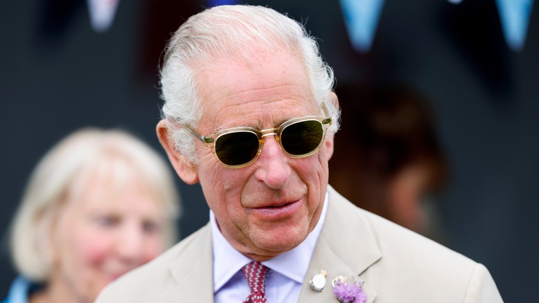 King Charles III in sunglasses