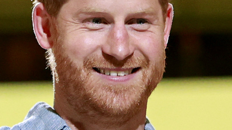 Prince Harry smiling at event