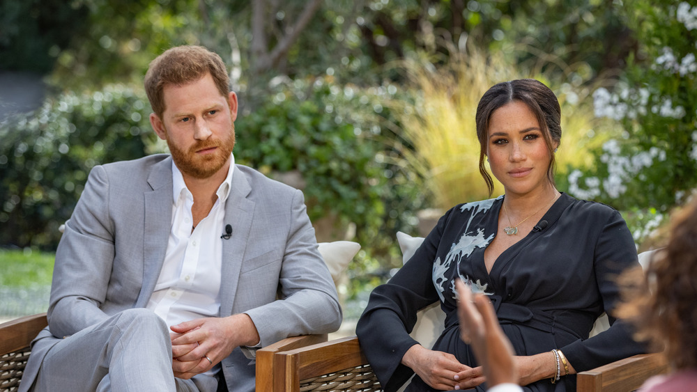 Harry and Meghan with Oprah