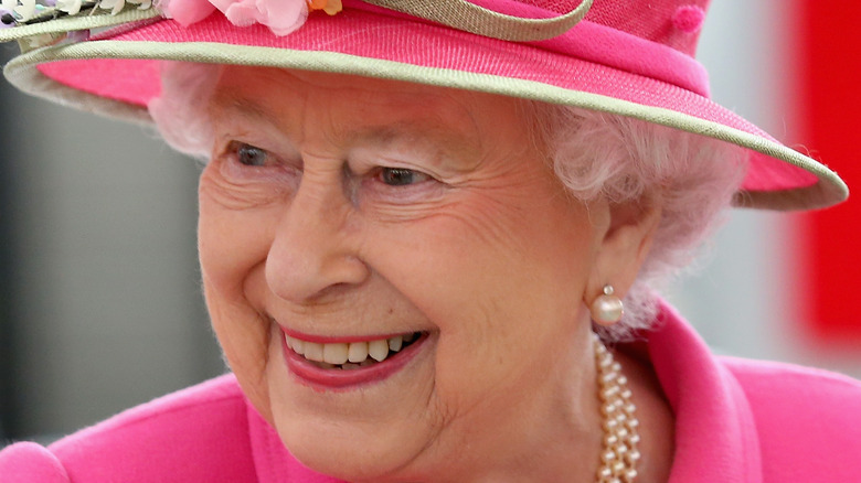 Queen Elizabeth smiling