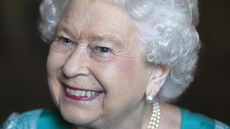 Queen Elizabeth smiling