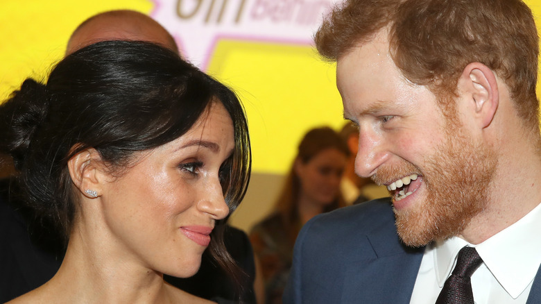 Prince Harry and Meghan Markle at an event.