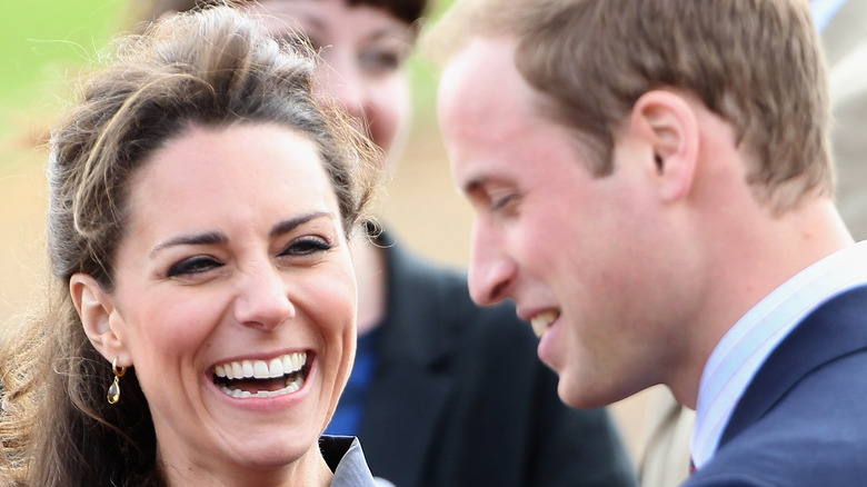Prince William and Kate Middleton during an outing. 