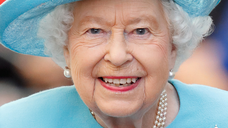 Queen Elizabeth smiling 