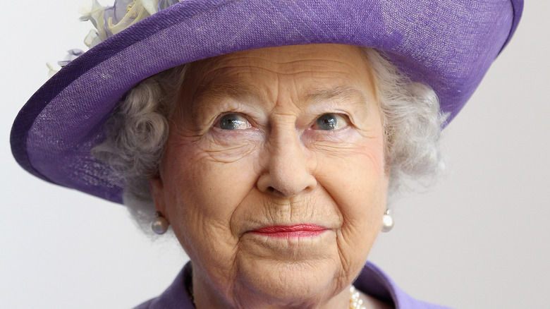 Queen Elizabeth poses for a photo. 
