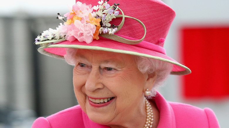 Queen Elizabeth smiling 