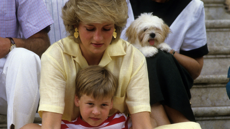 Princess Diana with Prince William