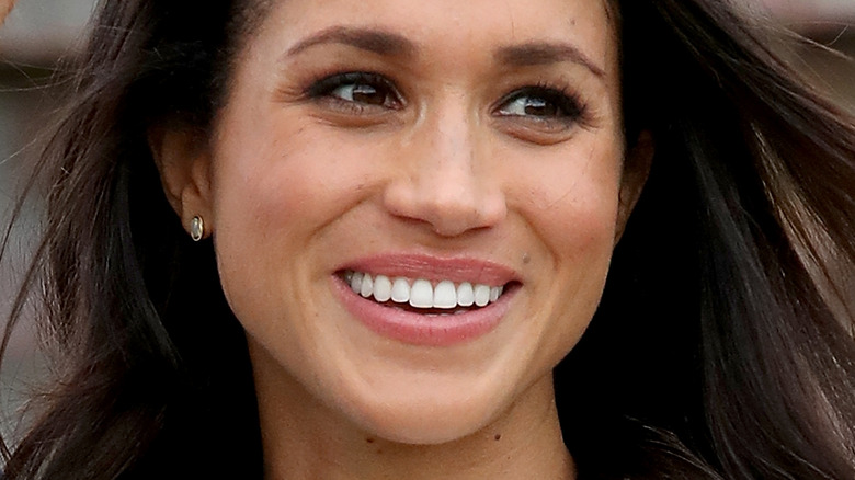 Meghan Markle with wide smile