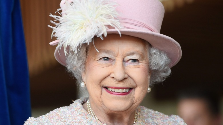 Queen Elizabeth II smiling