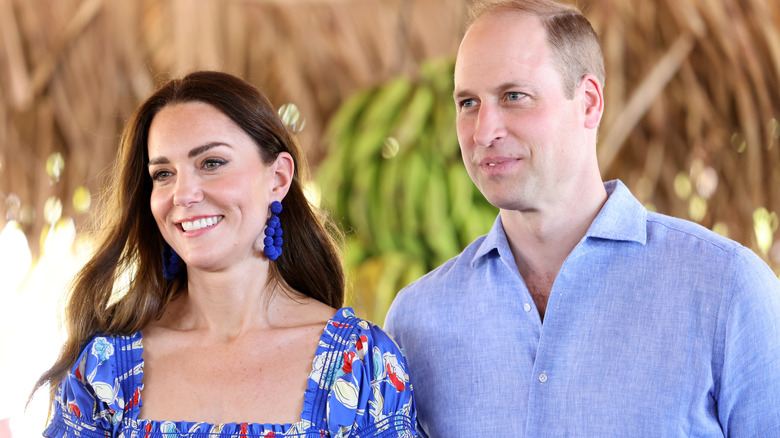 Princess Catherine and Prince William smiling 