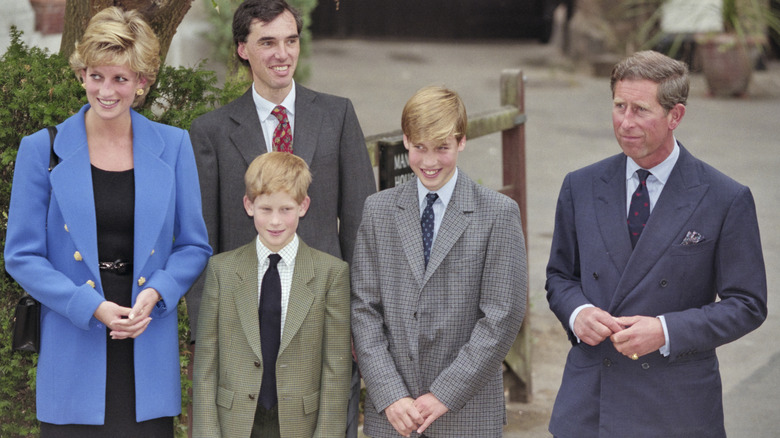 Charles, Diana and their sons