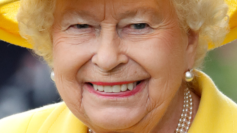 Queen Elizabeth smiling