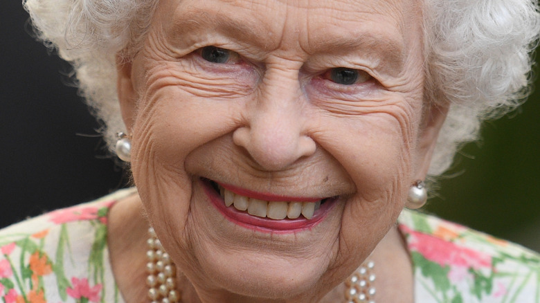 Queen Elizabeth smiling 