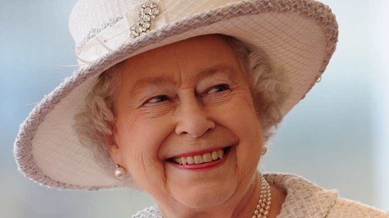 Queen Elizabeth smiling