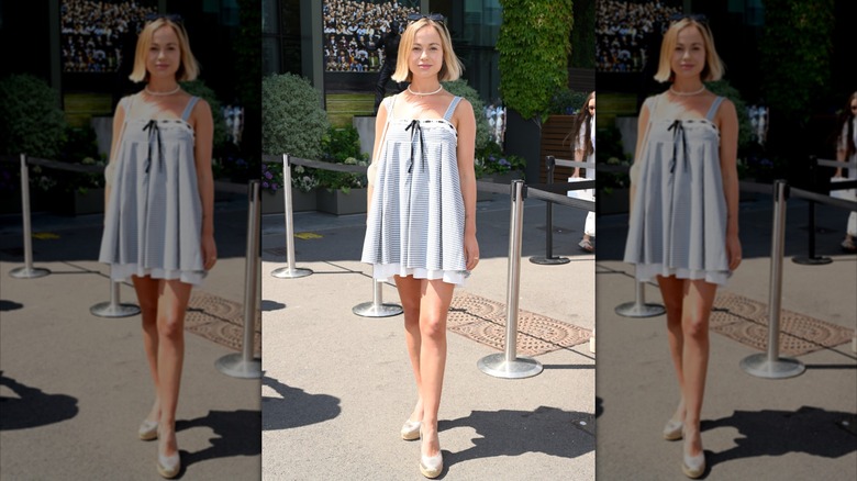 Lady Amelia Windsor at Wimbledon in London, 2025.