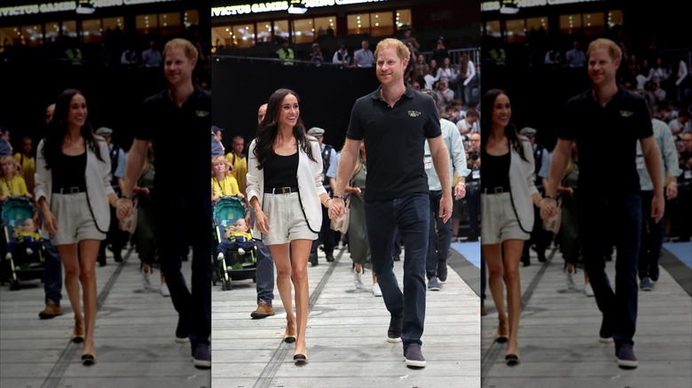 Meghan, Duchess of Sussex, and Prince Harry at the Invictus Games in 2023.