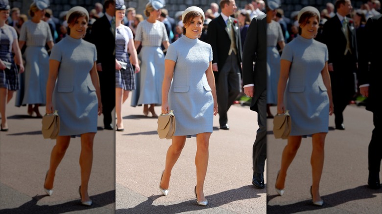Princess Eugenie at the wedding of Prince Harry and Meghan Markle in 2018.