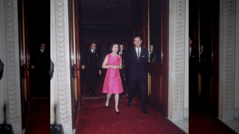 Queen Elizabeth II and Prince Philip at Buckingham Palace in 1969.