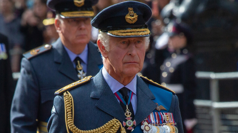 King Charles III at an event