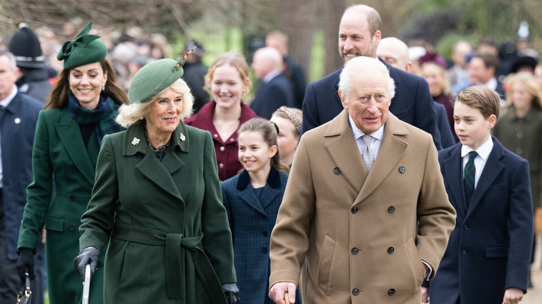 British royal family on Christmas Day