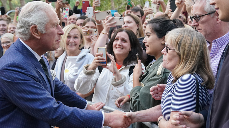 King Charles on a walkabout
