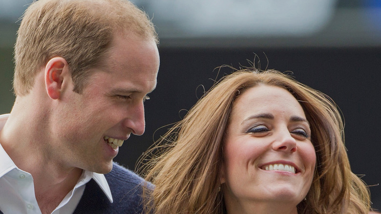 William and Kate smiling 