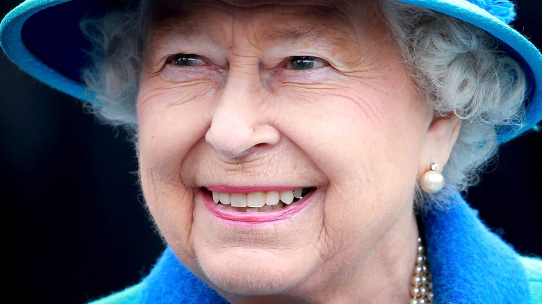 Queen Elizabeth smiling