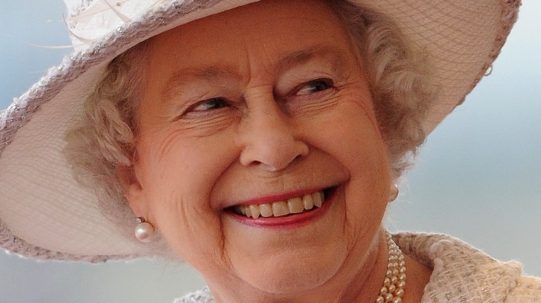 Queen Elizabeth smiling 