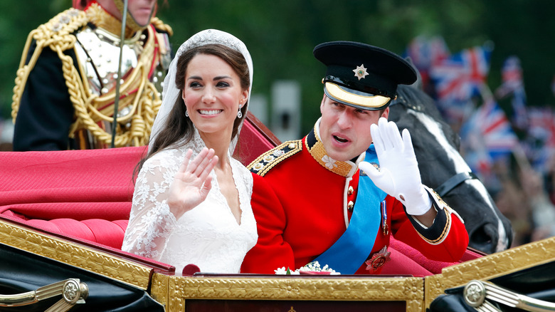 Prince William and Kate Middleton wedding day