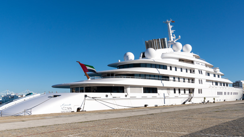 Azzam in the Cadiz harbor, 2021