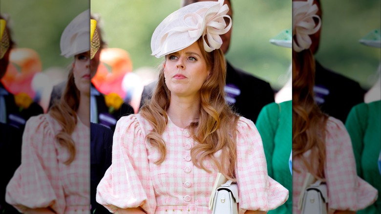 Princess Beatrice looking deep in thought