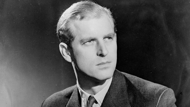 A young Prince Philip posing