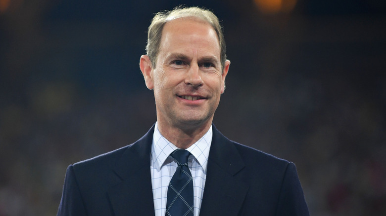 Prince Edward attending the Commonwealth Games