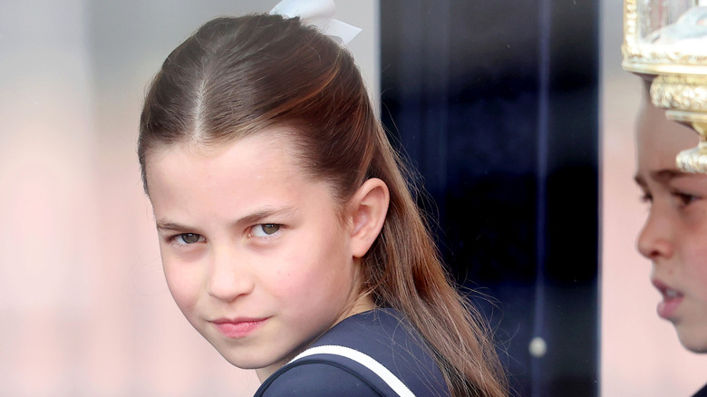 Princess Charlotte attending Trooping the Colour