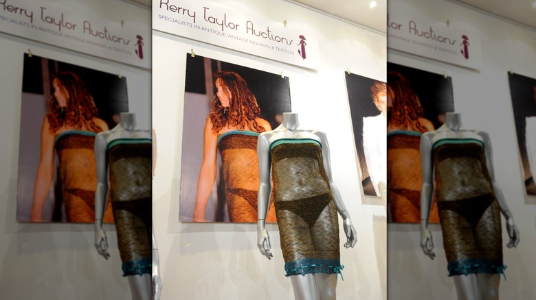 Princess Catherine's runway dress on a mannequin