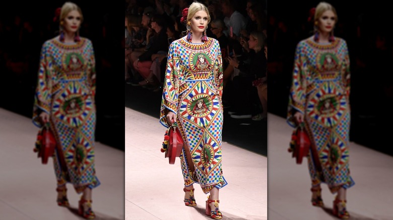 Lady Kitty Spencer walks the runway