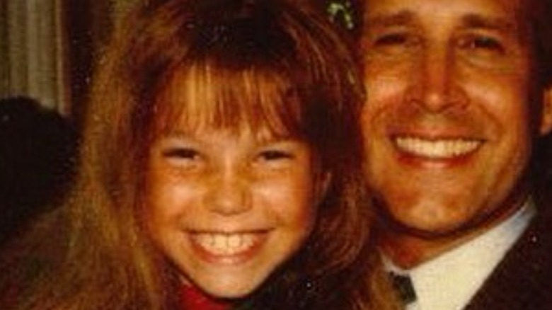 A young Ellen Latzen on the set of 