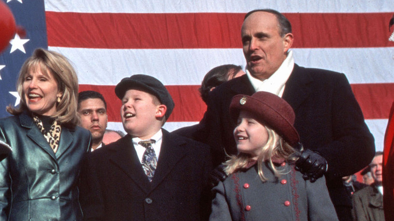 Rudy Giuliani with his young children