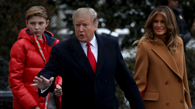 Melania and Barron Trump