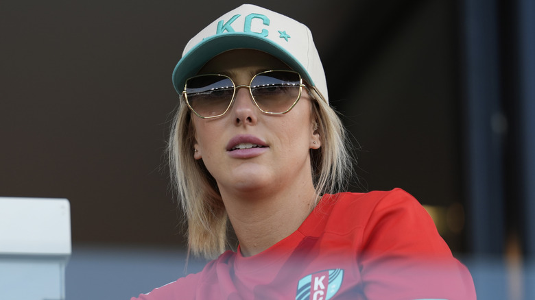 Brittany Mahomes at a Kansas City Current match in June 2025