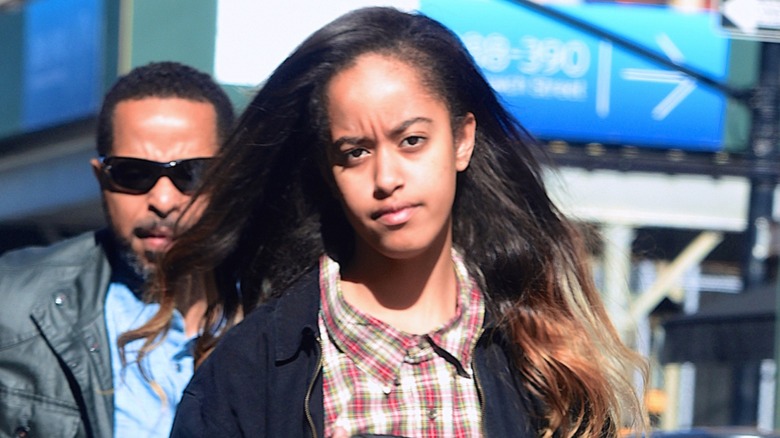 Malia Obama in New York in 2017