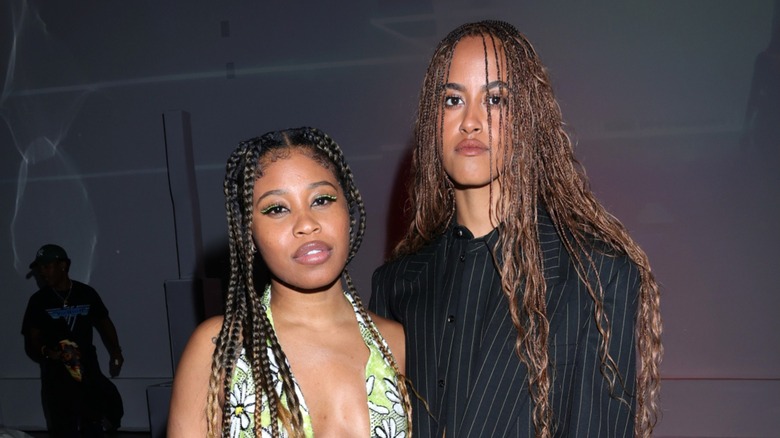 Dominique Fishback and Malia Obama at the "Swarm" premiere in 2023