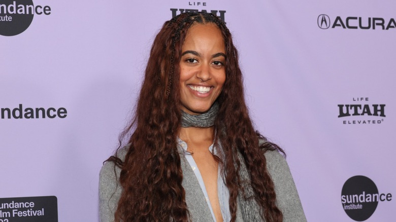 Malia Obama smiling at the 2024 Sundance Film Festival