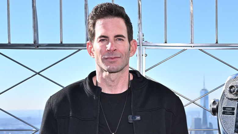 Tarek El Moussa visits The Empire State Building in New York City in February 2024