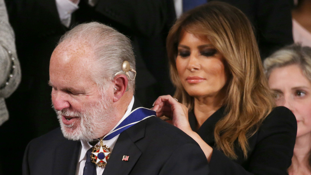 Rush Limbaugh and Melania Trump