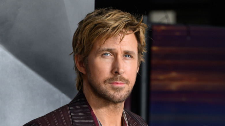 Ryan Gosling staring