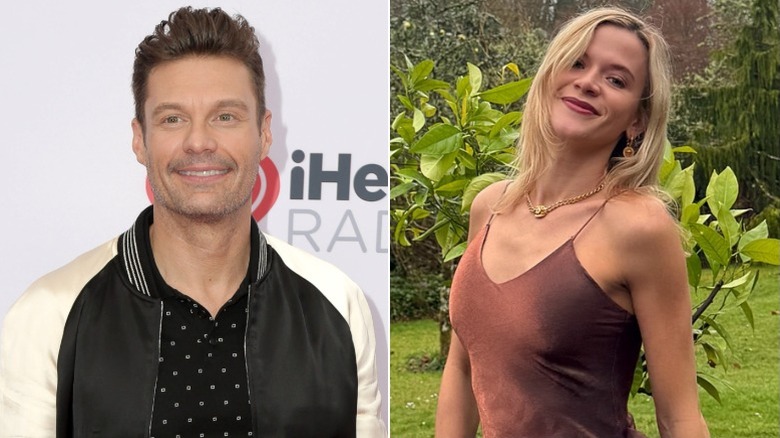 Composite image of Ryan Seacrest smiling and Camille Orders smiling