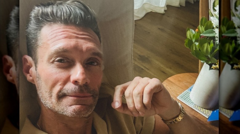 Ryan Seacrest takes a selfie for Instagram at his home (2025)