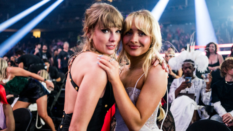 Taylor Swift and Sabrina Carpenter pose together